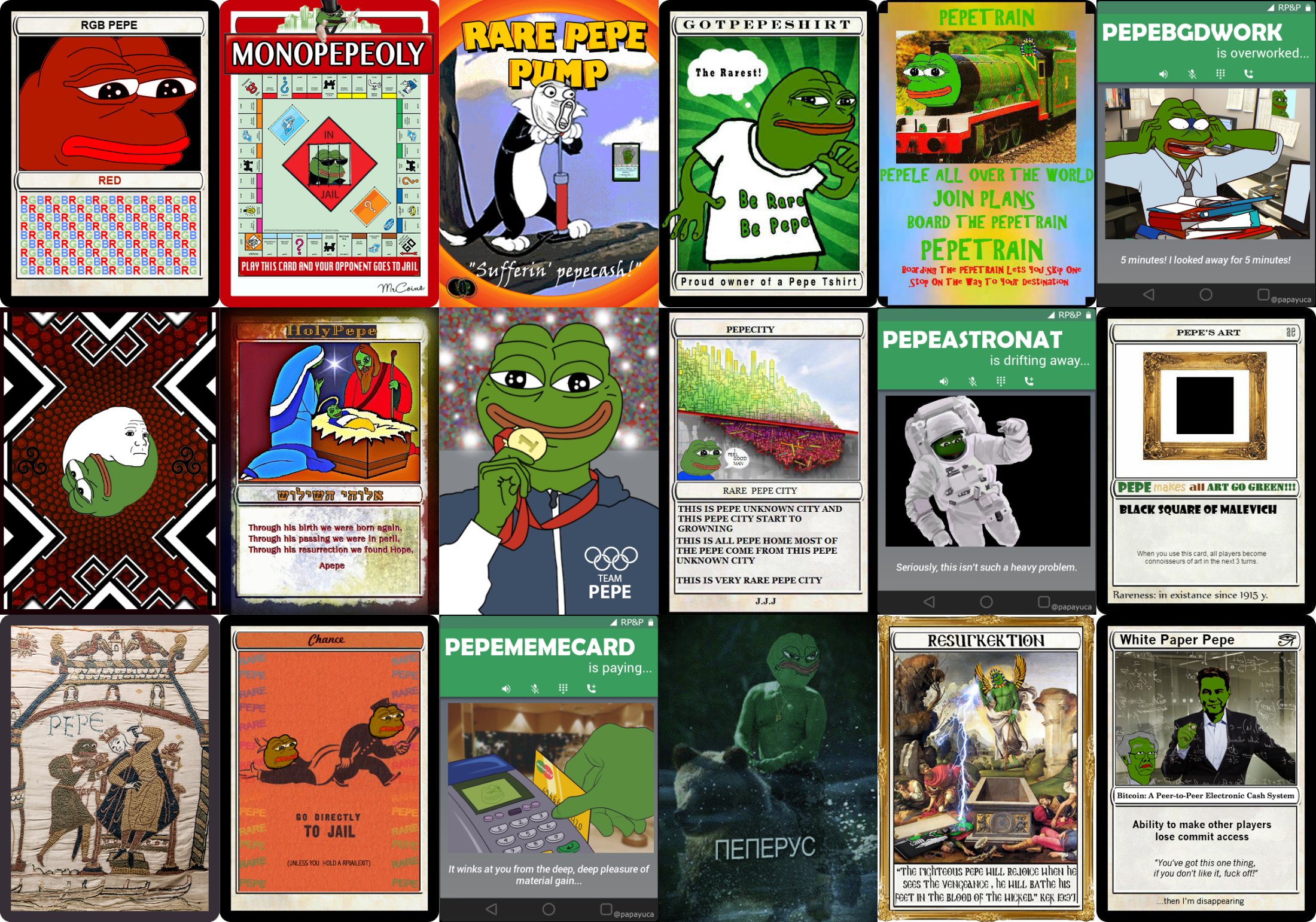 1773/1774 Rare Pepes by Joe Looney